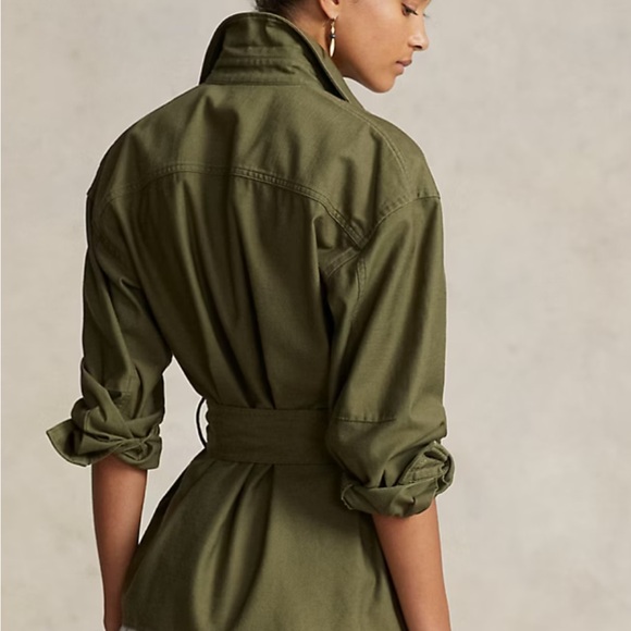 Ralph Lauren Khaki Belted Utility Jacket NWT - Picture 3 of 12